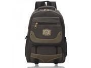 New Popular Large Capacity Canvas Men’s Backpack Schoolbag Outdoor Travel Bag Camping Bag Black