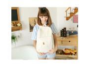 Korean Pastoral Style Hollow out Lace Canvas Lesisure Backpack Bag White