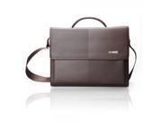 8811 1 Fashionable PU Leather Messenger Bag Handbag Brown