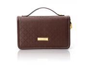 8011 Business Style Leather Men Handbag Brown
