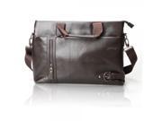 808 1 Fashionable PU Leather Messenger Bag Handbag Brown
