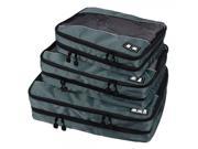 Horizontal Square Shaped Double layer Storage Travel Bags Three piece Suit Gray