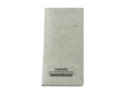 Korean Style Unisex Pure Pattern Long medium Style Genuine Leather Wallet Gray