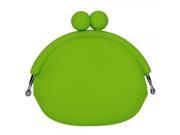 Lovely Silicone Cash Coin Bag Light Green