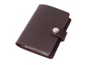 Artificial Leather Gentleman Bank Card Storage Bag Brown