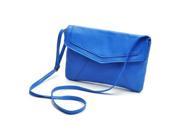 New Simple Fashionable Casual All match Envelope Style Single Shoulder Bag Messenger Bag Handbag Blue