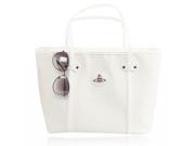 Fashion Pure Color Crocodile Grain Zipper Closure Women’s Handbag White