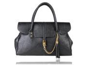 Fashion Popular Retro Hook Lock Tassels Women’s Handbag Briefcase Black