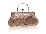 Elegant Hand made Beading Sequin Style Handbag Evening Bag Pink