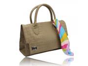 Fashion Women Crocodile Skin Pattern Handbags Shouder Bag Gray