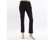 Fashion Women Korea Style Loose Casual Harem Pants Bound Feet Pants Black L