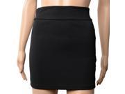 Elastic Package Hip Skirt Black M