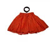Fashion Sweet Small Broken Flower Dress Chiffon Irregular Fishtail Skirt Orange
