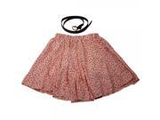 Fashion Sweet Small Broken Flower Dress Chiffon Irregular Fishtail Skirt Pink