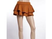 Preppy Style Sweet Skirt Layers Skirt Khaki S