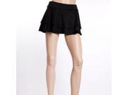 Preppy Style Sweet Skirt Layers Skirt Black S