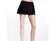 Preppy Style Sweet Skirt Layers Skirt Black L