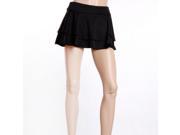 Preppy Style Sweet Skirt Layers Skirt Black M
