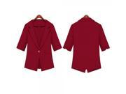 New Autumn Thin Slim Fit Women’s Business Suit Red S