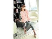 Trendy Loose Large Size Women Batwing Sleeve Hollow out Pullover Sweater Coat Free Size Pink