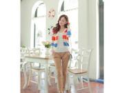 New Fashion Korean Style Peach Heart Long Sleeve Women’s Knitted Cardigan Sweater Free Size