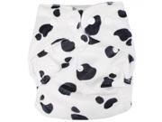 Baby Infant Pocket Size Adjustable AIO Cloth Diaper Nappy 1Diaper 2Inserts Small Cow