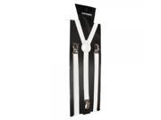 0.59 Elastic Suspenders White