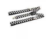Black and White Lady Elastic Suspenders
