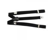 180*2.5cm Black Clip on Braces Elastic Y back Suspenders