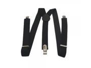 33 x 1 Black Clip on Braces Elastic Y back Suspenders