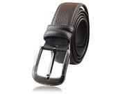 Leisure Style Newfashioned Men’s Double sided Leather Belt with Pin Buckle Coffee