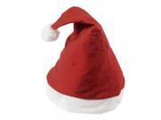 White Rim Felt Christmas Santa Hat Cap for Men Women True Red
