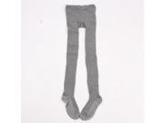 Thin Leggings Vertical Stripes Tight Pants Light Gray