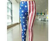Ninth Fashion American Flag Jointing Print Women’s Legging Free Size
