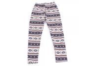 Coffee Litter Snowflakes Pattern Thick Leggings Free Size Colourful