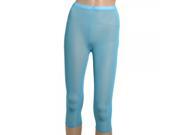 H03 Do Cooba Lace Breathable Grenadine Cropped Trousers Leggings Green blue