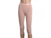 H03 Do Cooba Lace Breathable Grenadine Cropped Trousers Leggings Rubber Pink