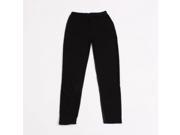 Personality and Imitation Leather Splicing Cotton Leggings Black