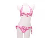 Fashion Sexy Women Underwear Bikini Swimsuit Swimwear Pink