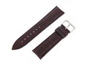 22mm Universal Watch Accessory Pin Buckle Dual side Leather Watchband with Plastic Packing Box Coffee