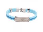 Distinctive Tail Style Male Bracelet with Silicone Band Blue
