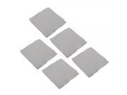 5 * Efficient Suede Silver Polish Cleaning Cloth Grey 8.2*8.2cm