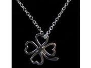 925 Sterling Silver Lucky Leaf Colver Necklace