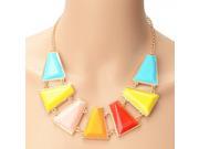 Fashionable Alloy Cool Punk Style Necklace Colorful