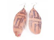 Chicken Feather Earrings Lily Blush