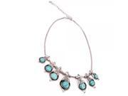 Stylish Seven Turquoise Alloy Necklace