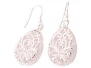 925 Sterling Silver Hollow Carved Drop Earrings