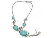 Water Droplets Turquoise Necklace