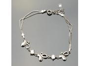 New Fashion Butterfly Style 925 Silver Platinum Plated Bracelet for Women Silver