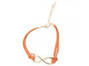 Fashionable Eight Shape Alloy Women s Bangle Bracelet Orange